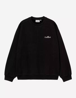 Sudadera Crew CARHARTT WIP LABEL SWEAT- Black