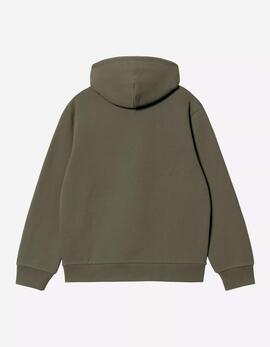 Sudadera Cap. CARHARTT WIP SWEAT - Leaf / Tourmaline