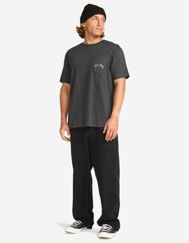Camiseta BILLABONG STACKED ARCH PKT - Washed Black