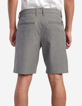 Bermuda RVCA BACK IN HYBRID - Athletic Heathe