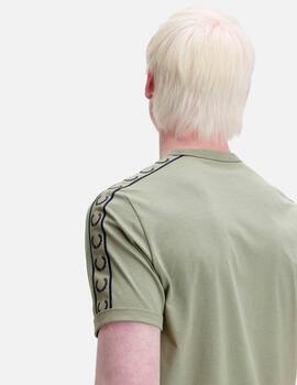 Camiseta FRED PERRY M4613 - Seagrass/Navy