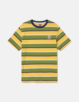 Camiseta KAOTIKO STRIPES ISLAND - Yellow/Green